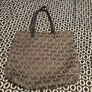 Used Grey Michael kors purse